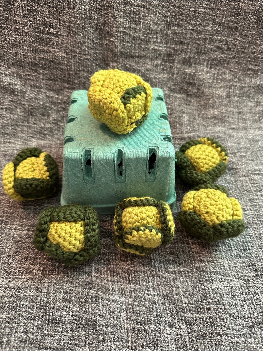 Brussels Sprouts • set of 6 • handmade • crochet • crocheted